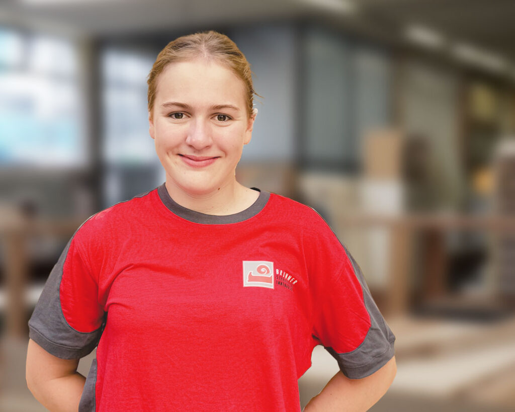 Amanda Dürler, Lernende Schreinerin EFZ im 1. Lehrjahr bei der Schreinerei R. Brunner AG in Zürich