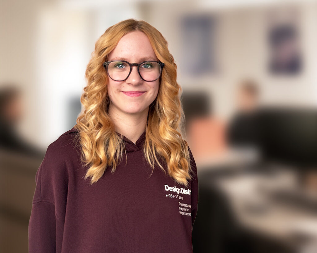 Morna Sidler, Lernende Zeichnerin, Fachrichtung Innenarchitektur, 3. Lehrjahr