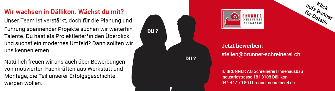 Banner mit Stellenangeboten für Projektleiter*innen uBanner mit Stellenangeboten für Projektleiter*innen und weitere motivierte Fachkräfte aus Werkstatt und Montage